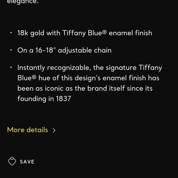 Tiffany 18k gold mini double heart pendant necklace - Picture 4 of 4